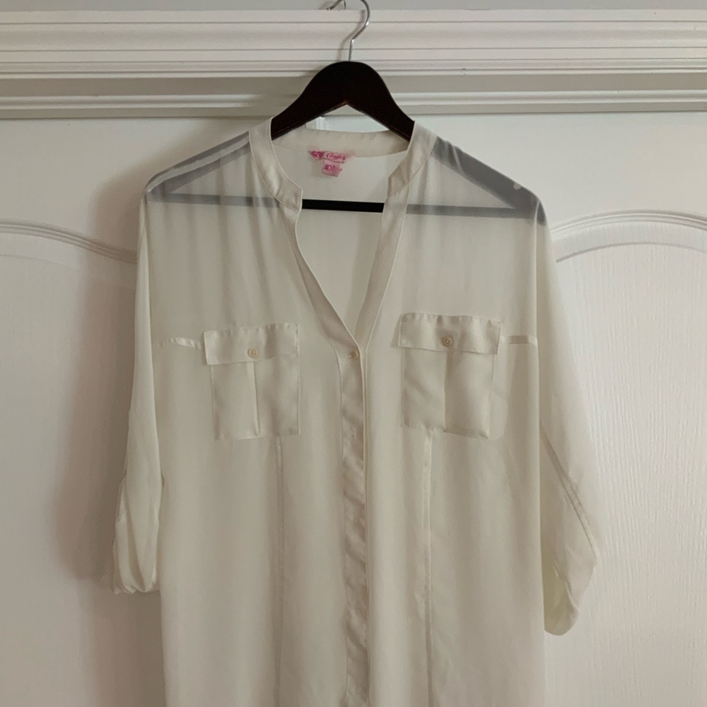 High low button down